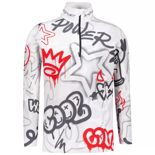  Funktionelle Thermo -Sweatshirt -Premium von Männern ALTISPORT VOJ/ALM054TER03 GRAU -RED 
