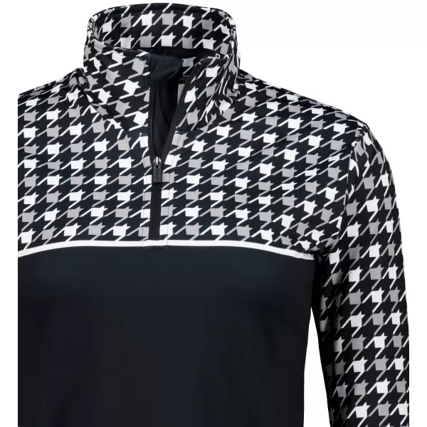  Frauenfunktionaler Thermo -Sweatshirt Premium ALTISPORT VOJ/ALW048TER03 SCHWARZ UND WEIß 