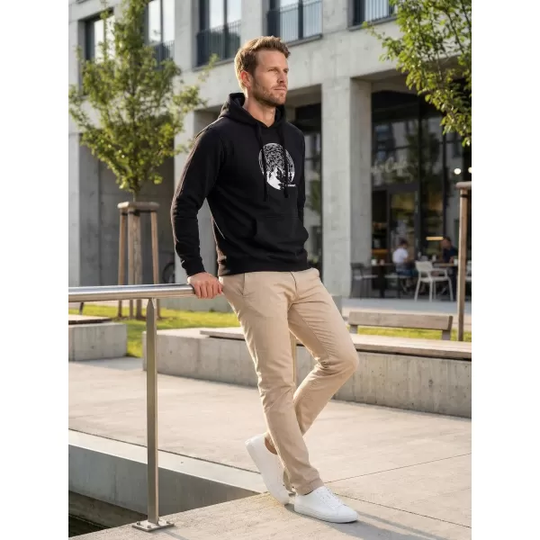  Herren -Sweatshirt ALTISPORT ALM172JN796 SCHWARZ UND WEIß 