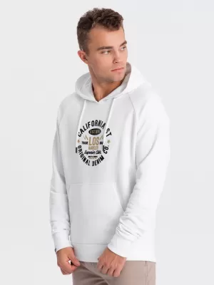 Herren Sweatshirt OMBRE OM-SSPS-0151 WEIß