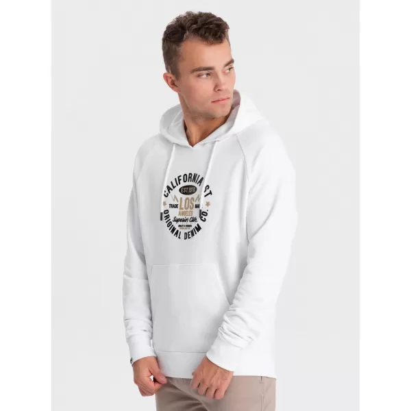  Herren Sweatshirt OMBRE OM-SSPS-0151 WEIß 