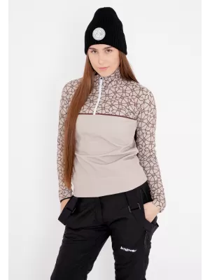 Frauenfunktionaler Thermo -Sweatshirt Premium ALTISPORT VOJ/ALW053TER03 BRAUN