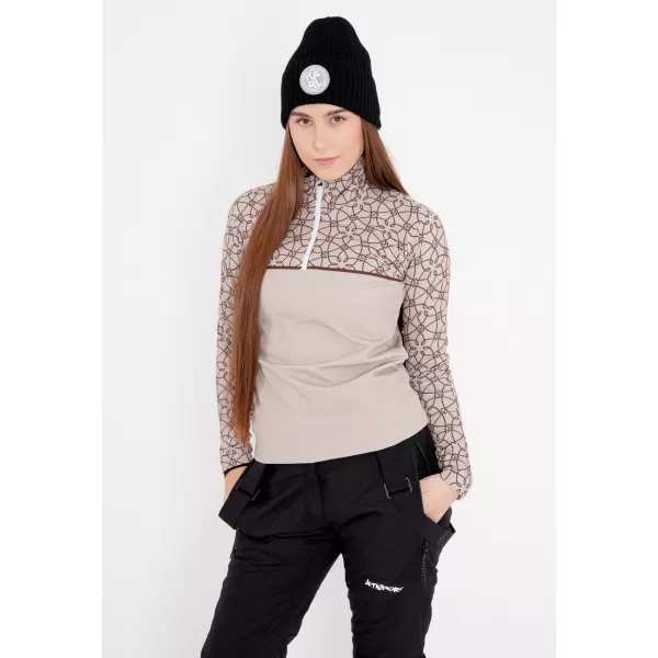  Frauenfunktionaler Thermo -Sweatshirt Premium ALTISPORT VOJ/ALW053TER03 BRAUN 