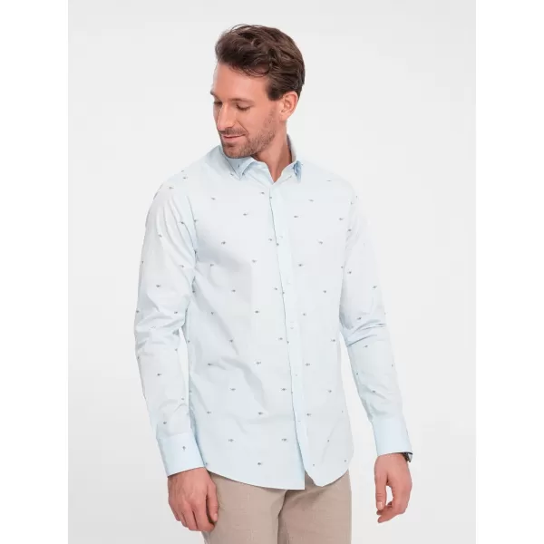  Hemd OMBRE OM-SHCS-0156 BLAU 