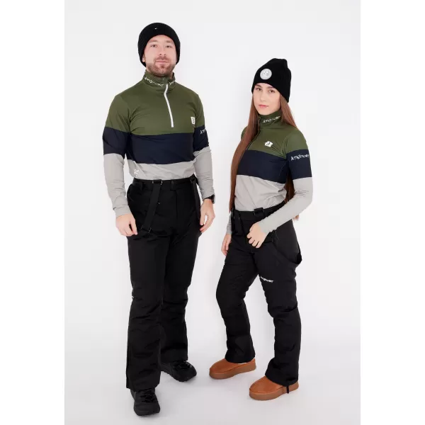  Funktionelle Thermo -Sweatshirt -Premium von Männern ALTISPORT VOJ/ALM051TER03 KHAKI 