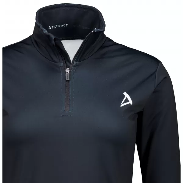  Frauenfunktionaler Thermo -Sweatshirt Premium ALTISPORT VOJ/ALW000TER03 SCHWARZ 