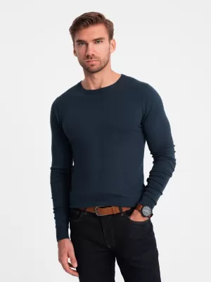 Herrenpullover OMBRE OM-SWBS-0106 MARINEBLAU