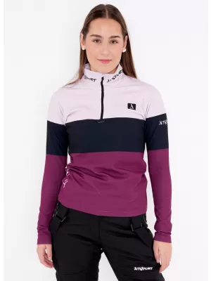 Frauenfunktionaler Thermo -Sweatshirt Premium ALTISPORT VOJ/ALW051TER03 BURGUND