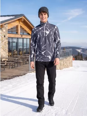 Funktionelle Thermo -Sweatshirt -Premium von Männern ALTISPORT VOJ/ALM052TER03 GRAU