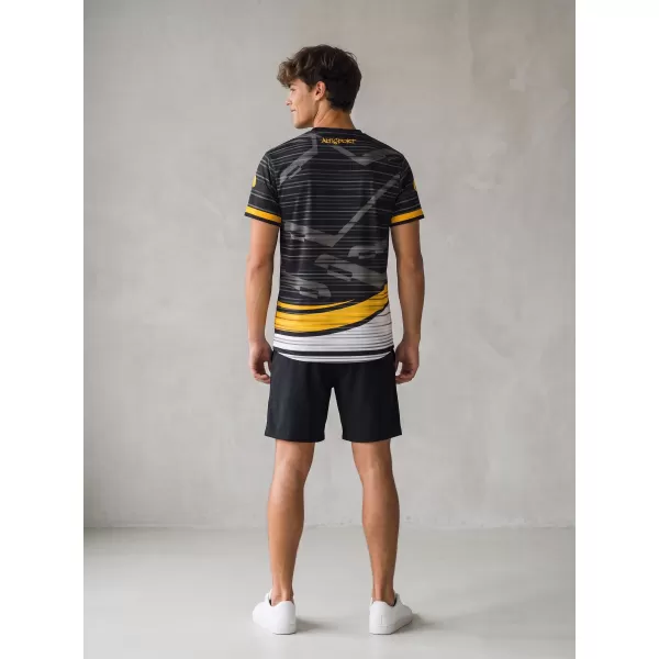  Funktionelles Premium-T-Shirt für Herren ALTISPORT VOJ/ALM046TR01 SCHWARZ 