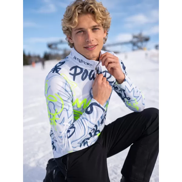  Funktionelle Thermo -Sweatshirt -Premium von Männern ALTISPORT VOJ/ALM054TER03 BLAU 