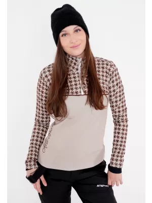Frauenfunktionaler Thermo -Sweatshirt Premium ALTISPORT VOJ/ALW048TER03 BRAUN