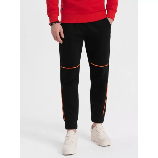  Herren -Traursanzüge OMBRE OM-PASK-0145 SCHWARZ 