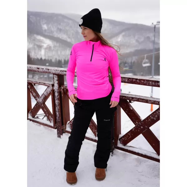 Frauenfunktionaler Thermo -Sweatshirt Premium ALTISPORT VOJ/ALW000TER03 FLUO ROSA 