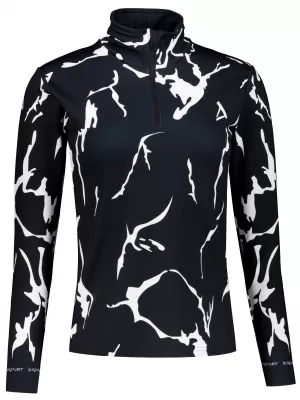 Frauenfunktionaler Thermo -Sweatshirt Premium ALTISPORT VOJ/ALW052TER03 SCHWARZ