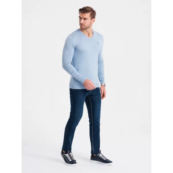  Herrenpullover OMBRE OM-SWBS-0107 HELLBLAU 