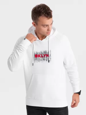 Herren Sweatshirt OMBRE OM-SSPS-0150 WEIß