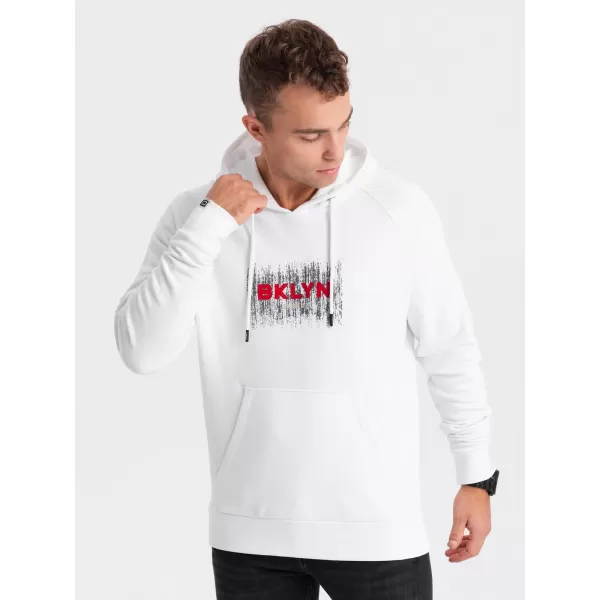  Herren Sweatshirt OMBRE OM-SSPS-0150 WEIß 