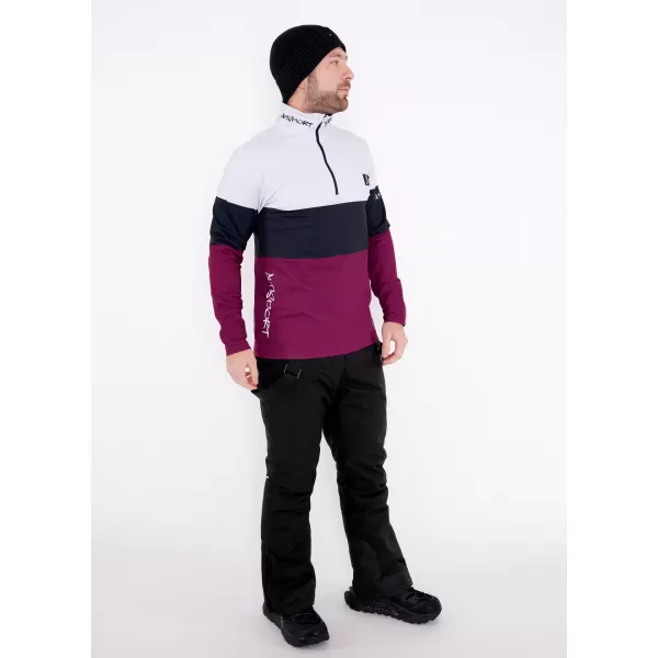  Funktionelle Thermo -Sweatshirt -Premium von Männern ALTISPORT VOJ/ALM051TER03 BURGUND 