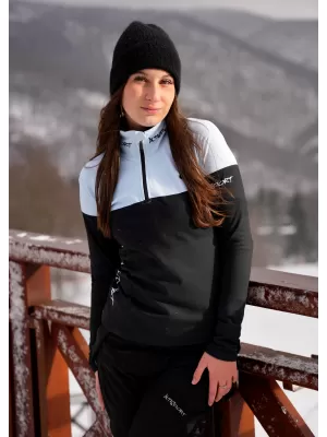 Frauenfunktionaler Thermo -Sweatshirt Premium ALTISPORT VOJ/ALW051TER03 HIMMLISCH BLAU