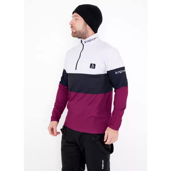  Funktionelle Thermo -Sweatshirt -Premium von Männern ALTISPORT VOJ/ALM051TER03 BURGUND 