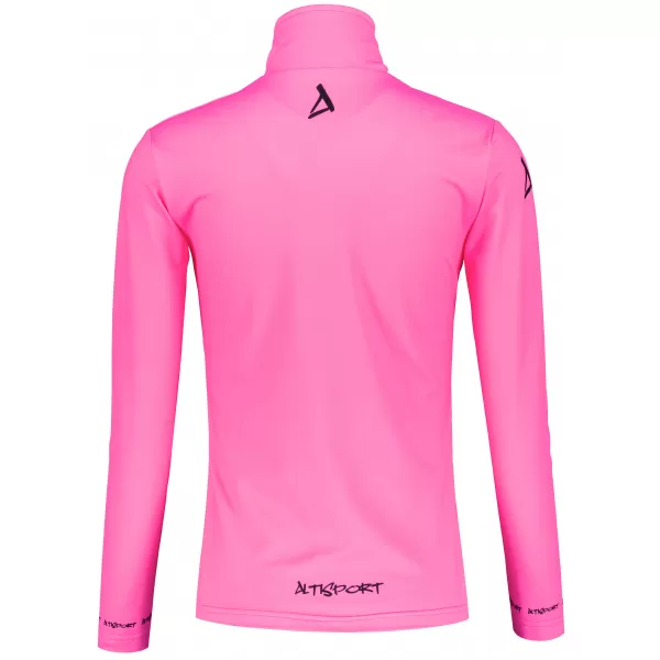  Frauenfunktionaler Thermo -Sweatshirt Premium ALTISPORT VOJ/ALW000TER03 FLUO ROSA 