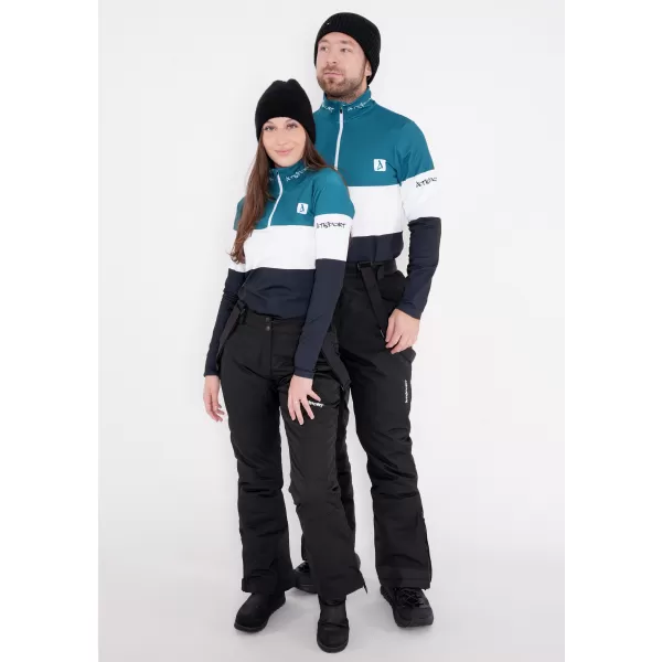  Frauenfunktionaler Thermo -Sweatshirt Premium ALTISPORT VOJ/ALW051TER03 KEROSIN-SCHWARZ 