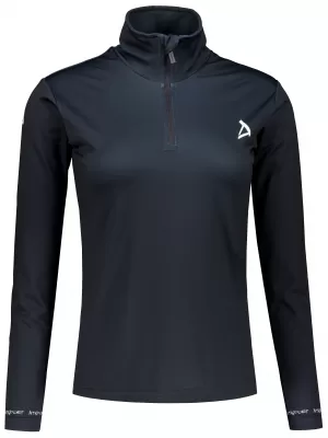Frauenfunktionaler Thermo -Sweatshirt Premium ALTISPORT VOJ/ALW000TER03 SCHWARZ