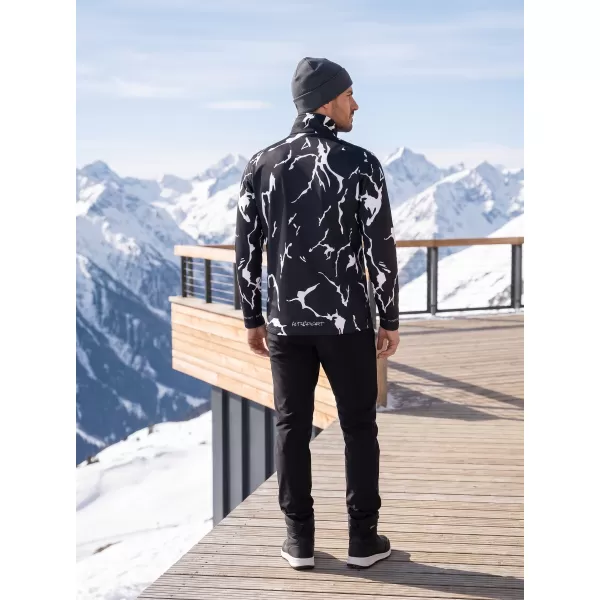  Funktionelle Thermo -Sweatshirt -Premium von Männern ALTISPORT VOJ/ALM052TER03 SCHWARZ 