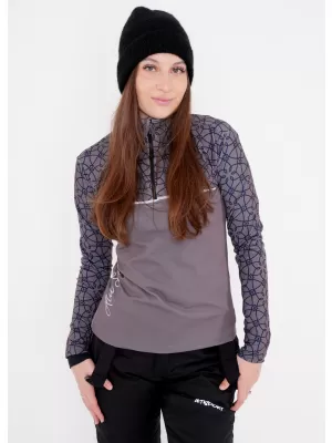 Frauenfunktionaler Thermo -Sweatshirt Premium ALTISPORT VOJ/ALW053TER03 GRAU