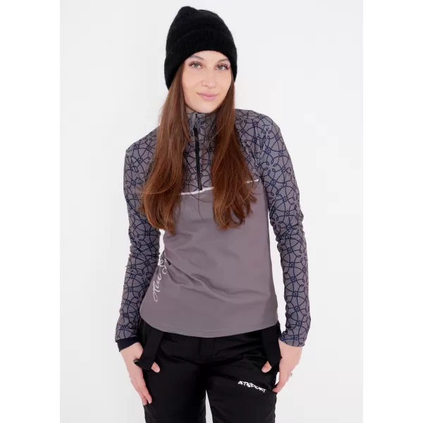  Frauenfunktionaler Thermo -Sweatshirt Premium ALTISPORT VOJ/ALW053TER03 GRAU 