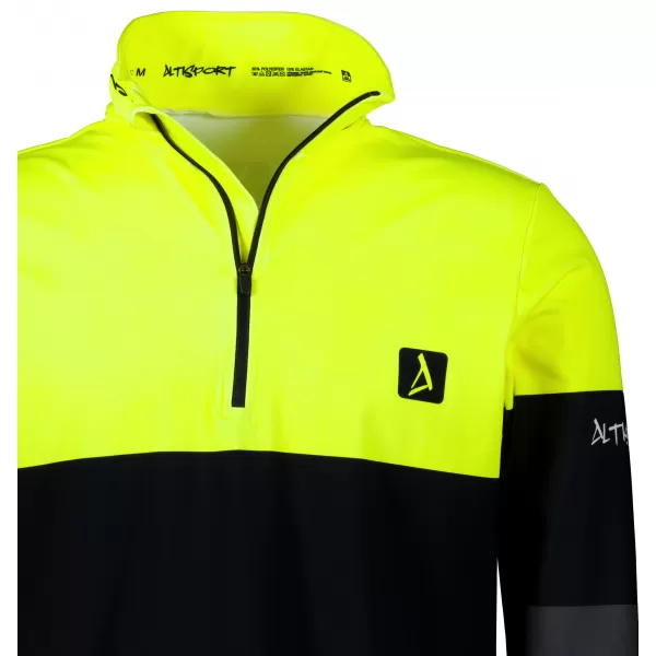  Funktionelle Thermo -Sweatshirt -Premium von Männern ALTISPORT VOJ/ALM051TER03 NEONGELB/GRAU 