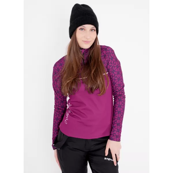  Frauenfunktionaler Thermo -Sweatshirt Premium ALTISPORT VOJ/ALW053TER03 LILA 
