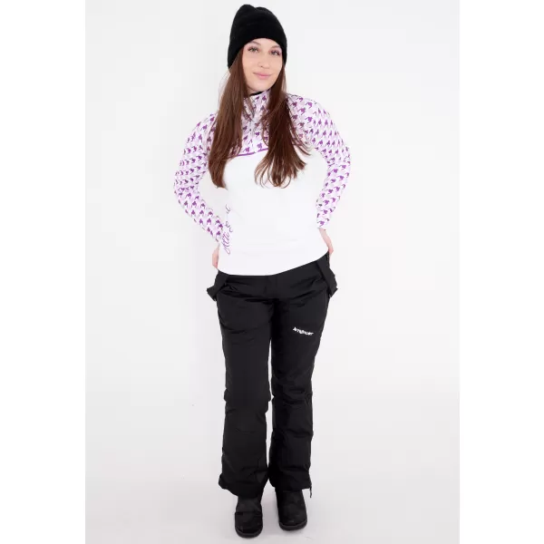  Frauenfunktionaler Thermo -Sweatshirt Premium ALTISPORT VOJ/ALW048TER03 WEIß/LILA 