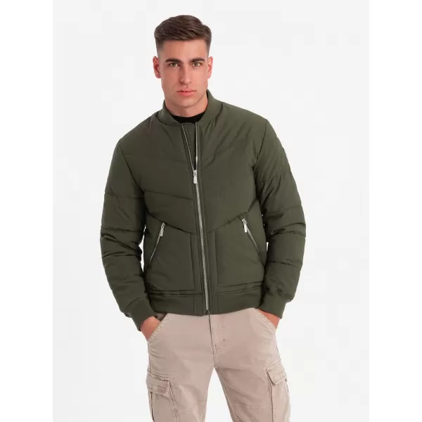  Jacke OMBRE OM-JALP-0143 DUNKLER OLIVENGRÜN 