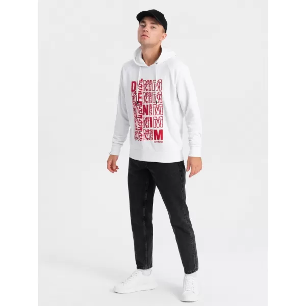  Herren -Sweatshirt OMBRE OM-SSPS-0158 WEIß 