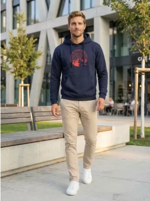 Herren -Sweatshirt ALTISPORT ALM172JN796 MEERESBLAU