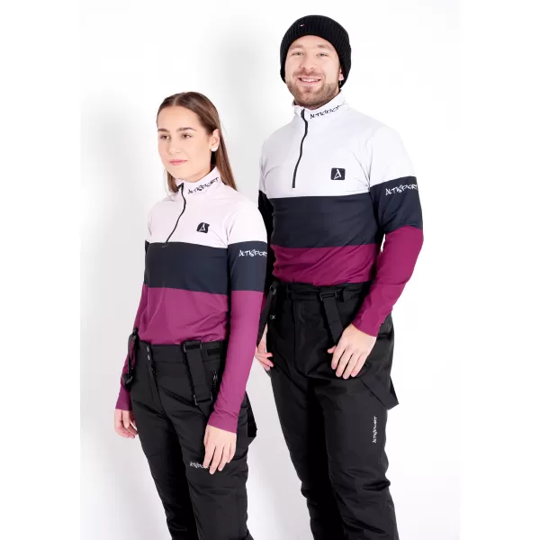 Funktionelle Thermo -Sweatshirt -Premium von Männern ALTISPORT VOJ/ALM051TER03 BURGUND 