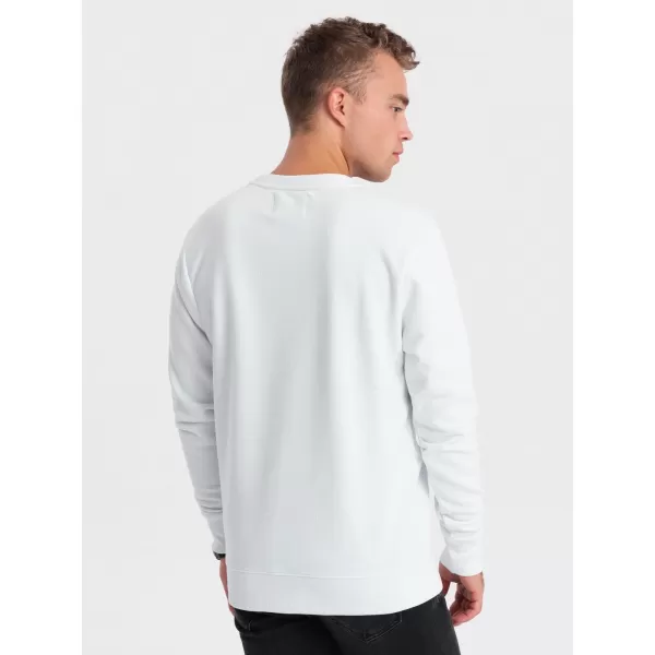  Herren -Sweatshirt OMBRE OM-SSPS-0156 WEIß 