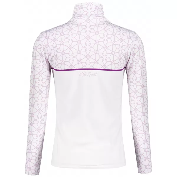  Frauenfunktionaler Thermo -Sweatshirt Premium ALTISPORT VOJ/ALW053TER03 WEIß/LILA 