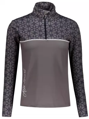 Frauenfunktionaler Thermo -Sweatshirt Premium ALTISPORT VOJ/ALW053TER03 GRAU