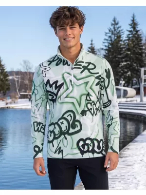 Funktionelle Thermo -Sweatshirt -Premium von Männern ALTISPORT VOJ/ALM054TER03 GRÜN