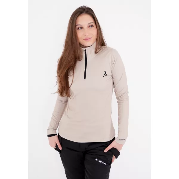  Frauenfunktionaler Thermo -Sweatshirt Premium ALTISPORT VOJ/ALW000TER03 BRAUN 