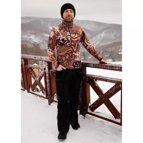  Funktionelle Thermo -Sweatshirt -Premium von Männern ALTISPORT VOJ/ALM054TER03 BRAUN 