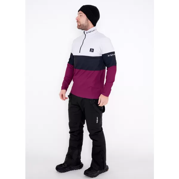  Funktionelle Thermo -Sweatshirt -Premium von Männern ALTISPORT VOJ/ALM051TER03 BURGUND 