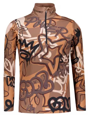 Funktionelle Thermo -Sweatshirt -Premium von Männern ALTISPORT VOJ/ALM054TER03 BRAUN