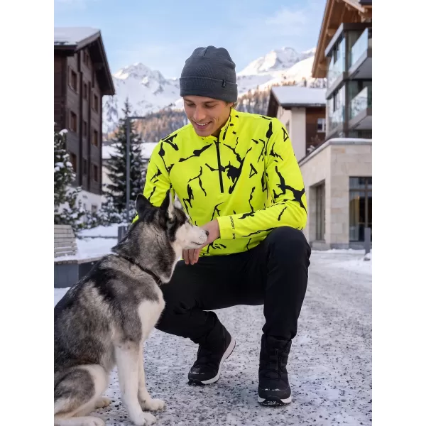  Funktionelle Thermo -Sweatshirt -Premium von Männern ALTISPORT VOJ/ALM052TER03 NEONGRÜN 