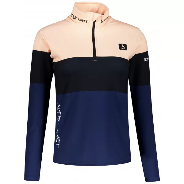  Frauenfunktionaler Thermo -Sweatshirt Premium ALTISPORT VOJ/ALW051TER03 ORANGE/BLAU 