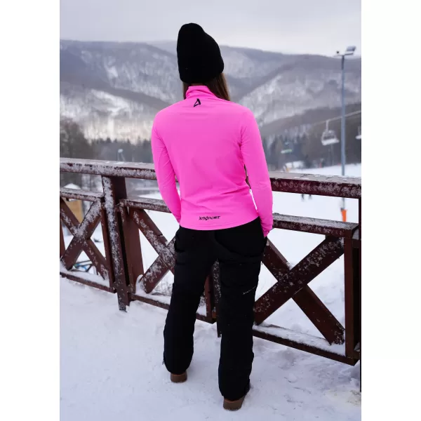  Frauenfunktionaler Thermo -Sweatshirt Premium ALTISPORT VOJ/ALW000TER03 FLUO ROSA 