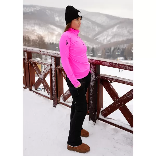  Frauenfunktionaler Thermo -Sweatshirt Premium ALTISPORT VOJ/ALW000TER03 FLUO ROSA 